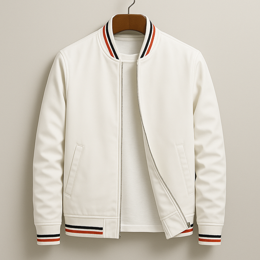 Havstå™ | Elegant Striped Bomber Jacket