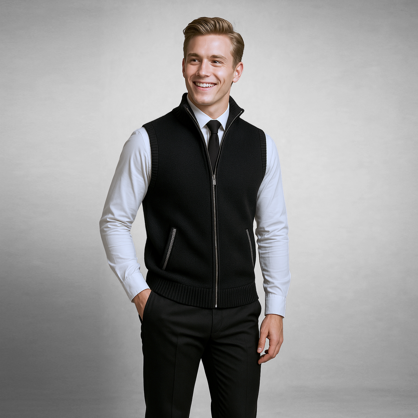 Harrison | Helzip knitted vest