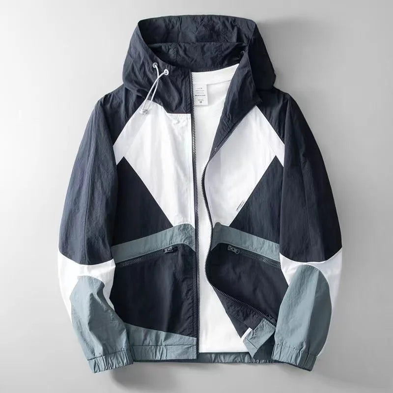 Jason Color Block Raincoat