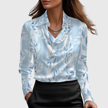 Brooklyn – Elegant shiny satin blouse